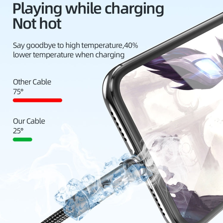 CC57 540 Degrees Rotary Magnetic Fast Charging Data Cable