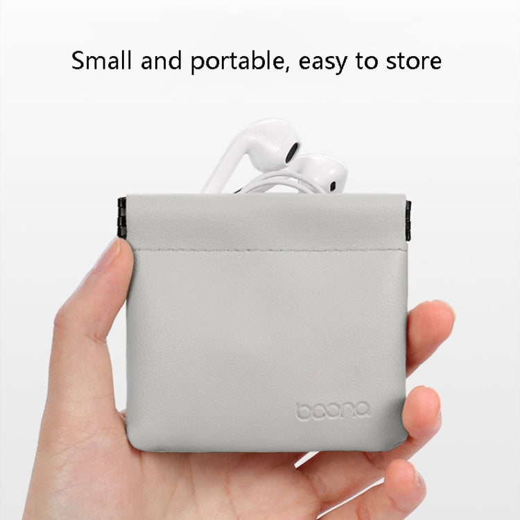 2 PCS Baona Earphone Data Cable Storage Bag Mini Portable U Disk Earphone Bag