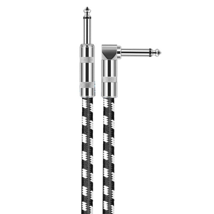 1 Straight Head +1 Elbow Head 6.35mm Guitar Cable Oxygen-Free Copper Core TS Large Two-core Cable