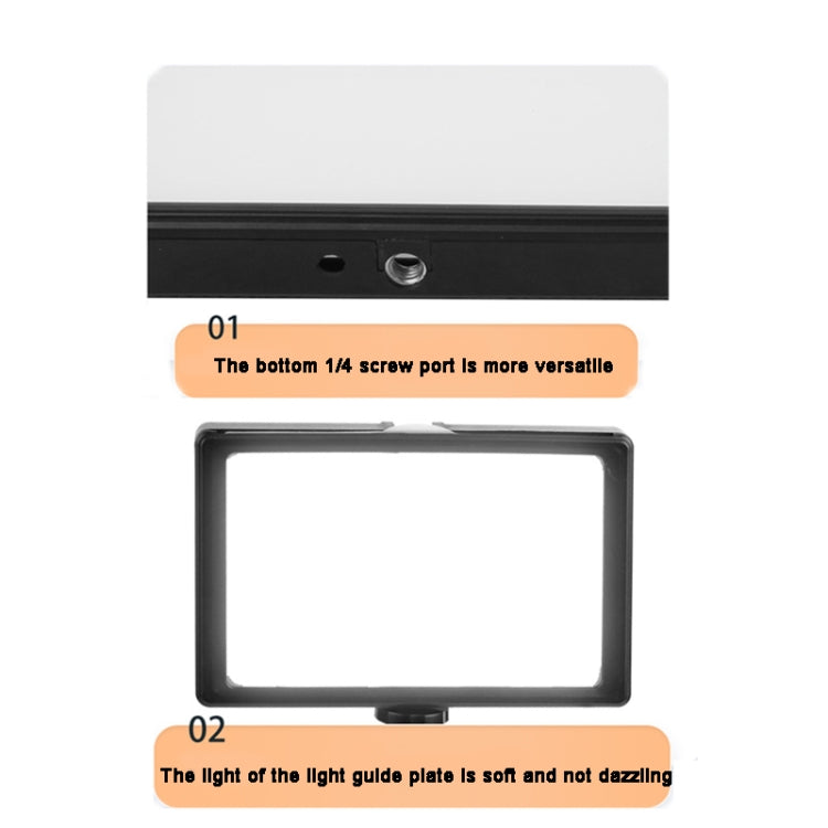 6 Inch 3200-5500K Three-color Temperature Photography Flat-panel Live Fill Light,Spec: