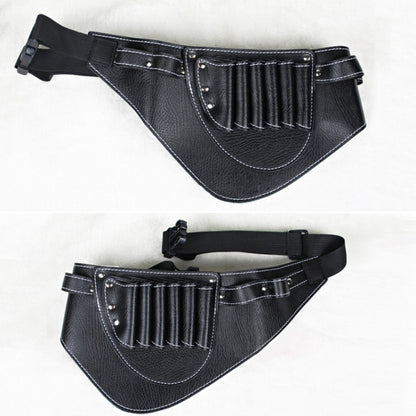 Hairdresser Hair Clipper Comb PU Leather Waist Bag Barber Shop Hair Tools