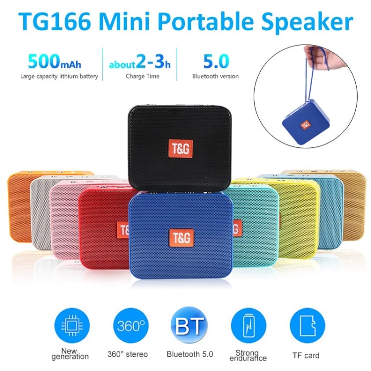 T&G TG166 Color Portable Wireless Bluetooth Small Speaker