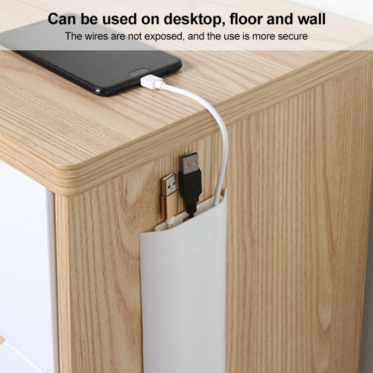 BF1805 5 PCS Plastic Concealed Cable Stick-On Cable Management Box