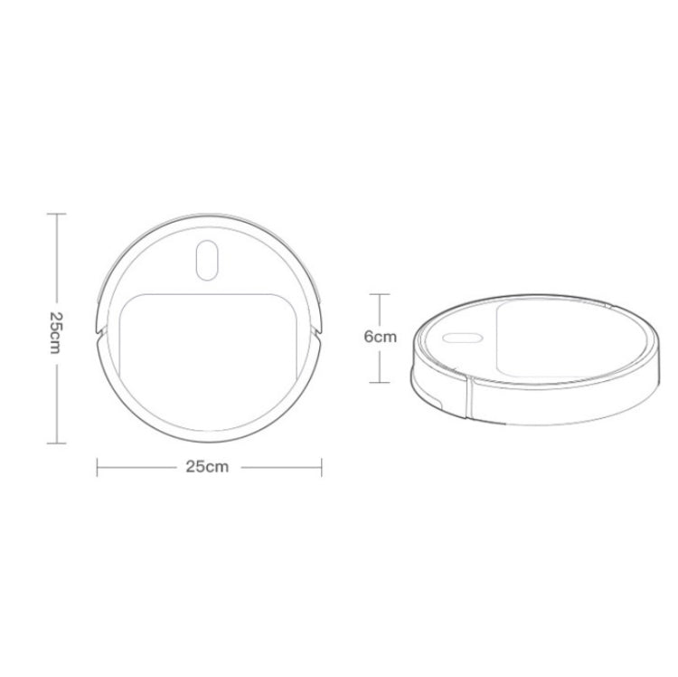 Jallen Gabor IS25 Household Charging Toy Automatic Sweeping Robot Smart Vacuum Cleaner, Product specifications: 25X25X6cm