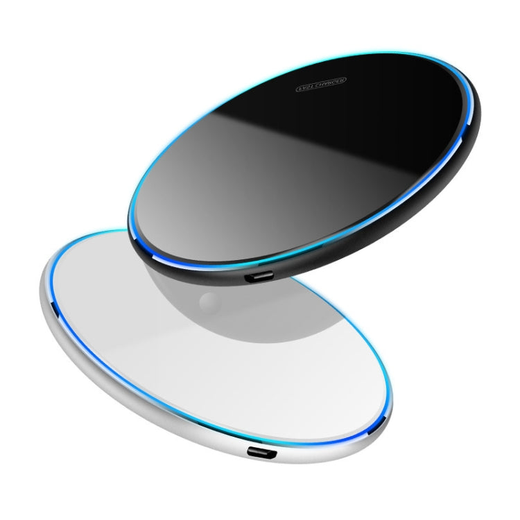 X8 15W QI Round Acrylic Mirror Wireless Charger
