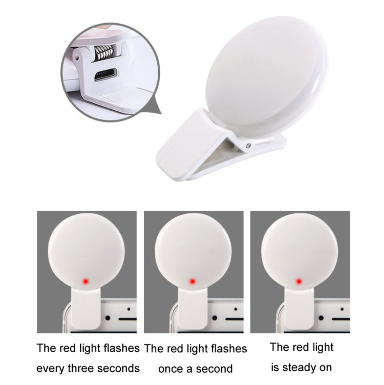 2 PCS  Mobile Phone Fill Light Camera Photo LED Selfie Light