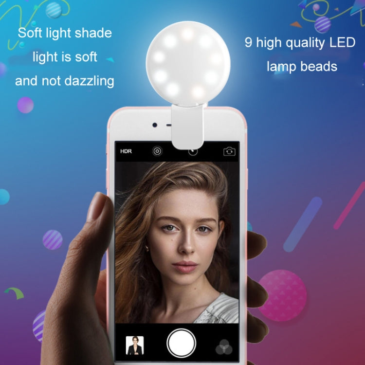 2 PCS  Mobile Phone Fill Light Camera Photo LED Selfie Light