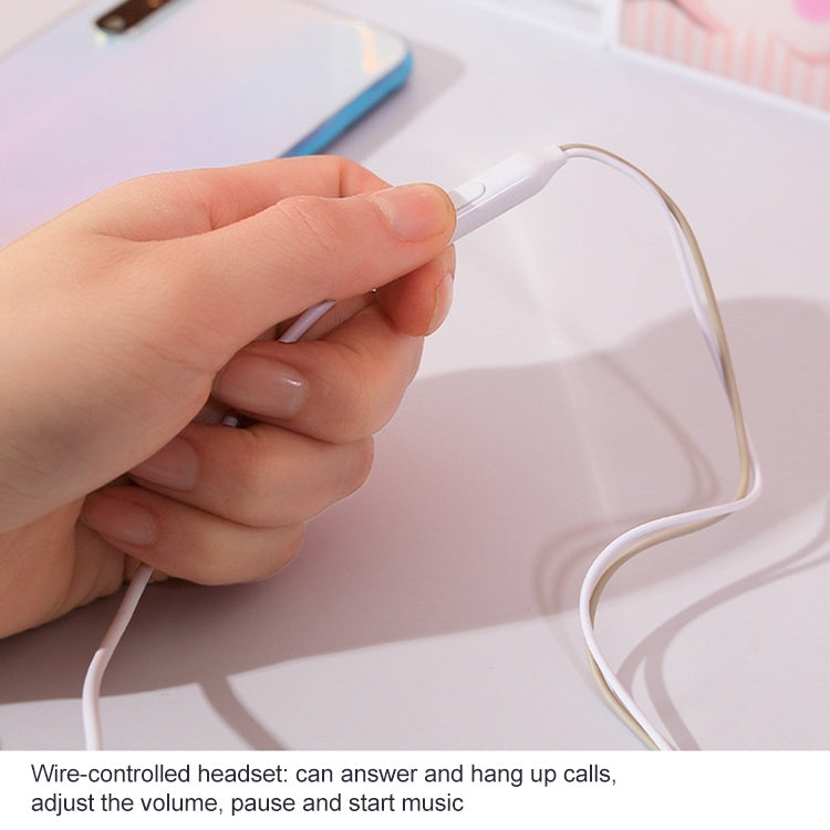 2 Pairs Cartoon Pattern Heavy Bass In-Ear Headphones Universal Wired Headphones with Microphone