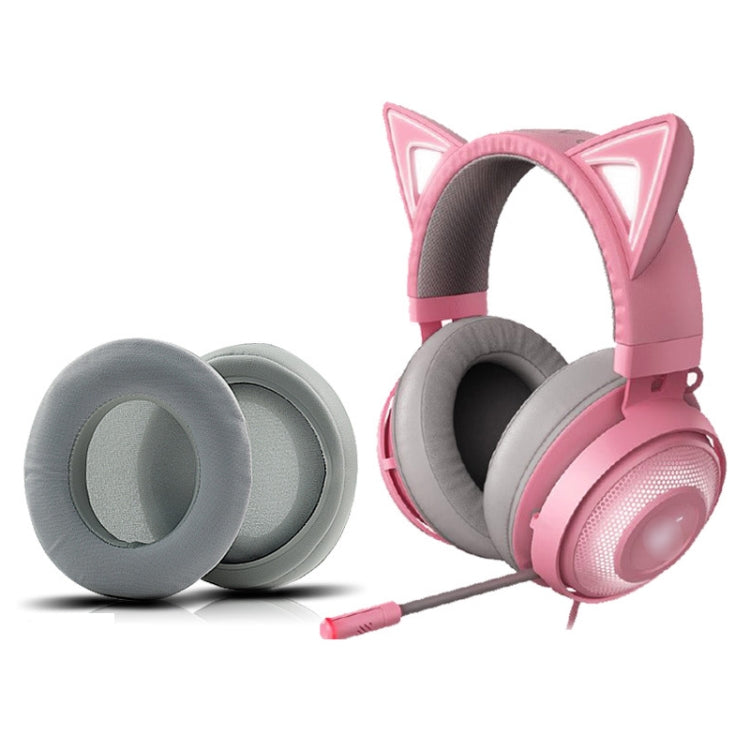 2 PCS Ice Feeling Gel Earmuffs Sponge Sleeve Earmuffs Are Suitable for Razer Meng Cat Pink Crystal Edition Beihai Giant Monster V2 RGB Symphony Headphones