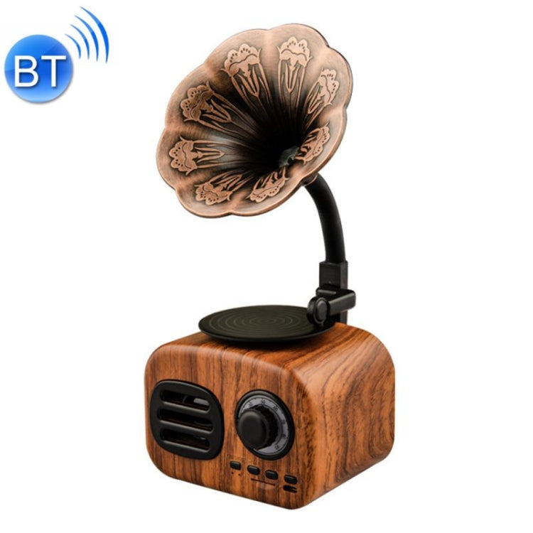 Ft-05 Wireless Retro Bluetooth Speaker Gramophone Mini Player