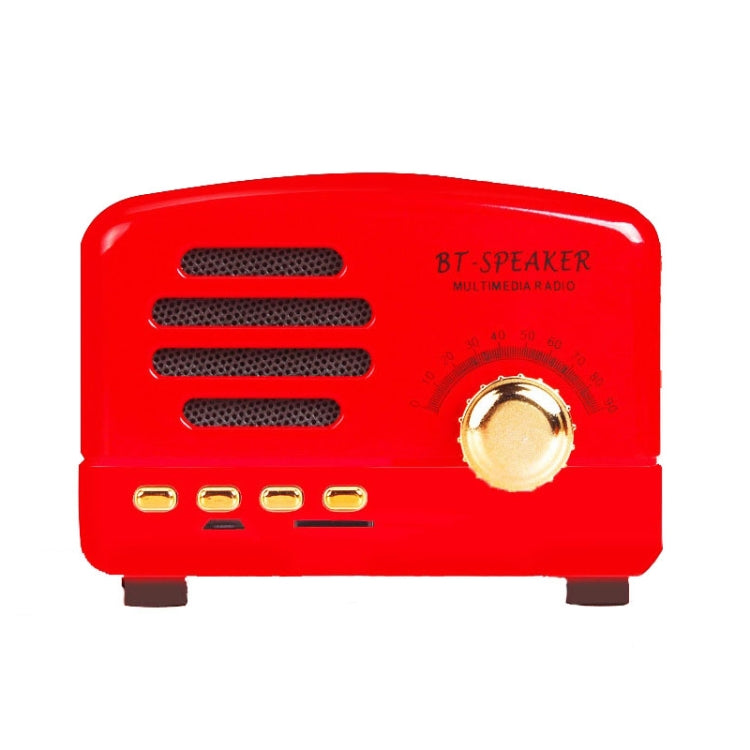 BT01 Retro Bluetooth Wireless Mini Speaker Portable Radio Support TF Card