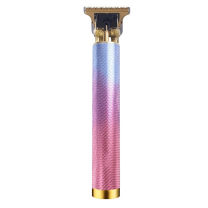 Hollow T-Shaped Steel Head Hair Trimmer USB Charging Carving Electric Hair Clipper, Steel Head (Black), Steel Head (Gold), Steel Head (Silver), Steel Head (Gradient)