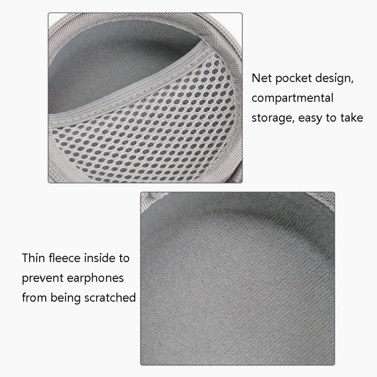 Baona BN-F009 Oxford EVA Storage Bag Box with Carabiner for Headphone / Earphone & Data Cable