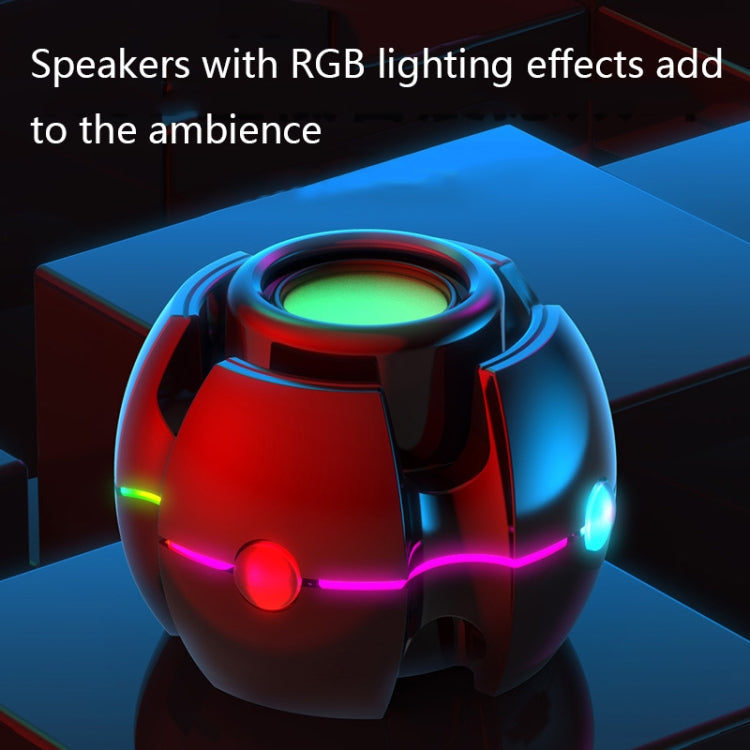 RGB Light Effect Gyro Shape Wireless Bluetooth Audio
