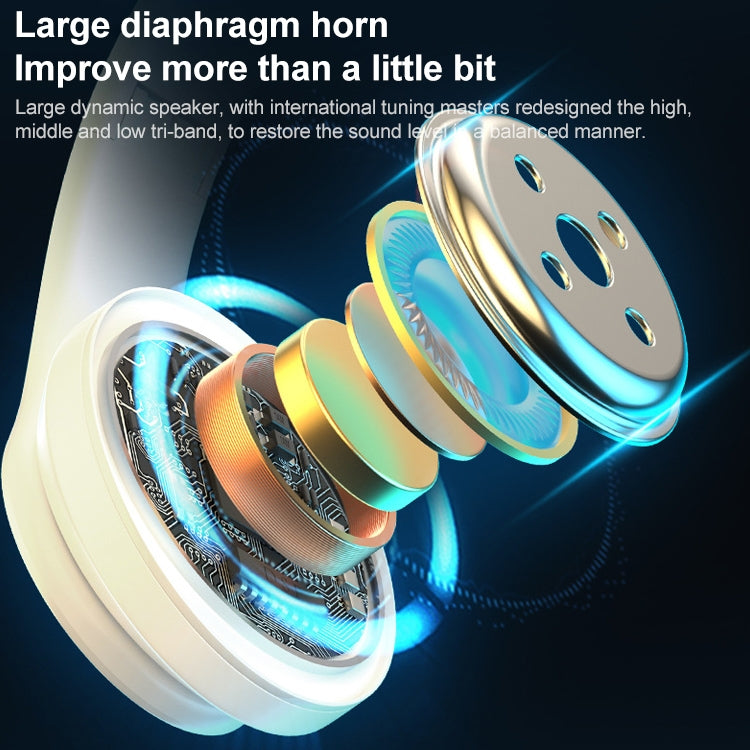 B39 Wireless Bluetooth Headset Subwoofer With Breathing Light Support TF Card