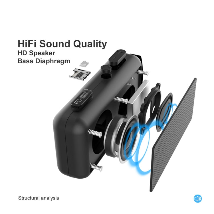 DoRealMe F0 TWS Mini Graffiti Bluetooth Speaker Support FM / TF Card