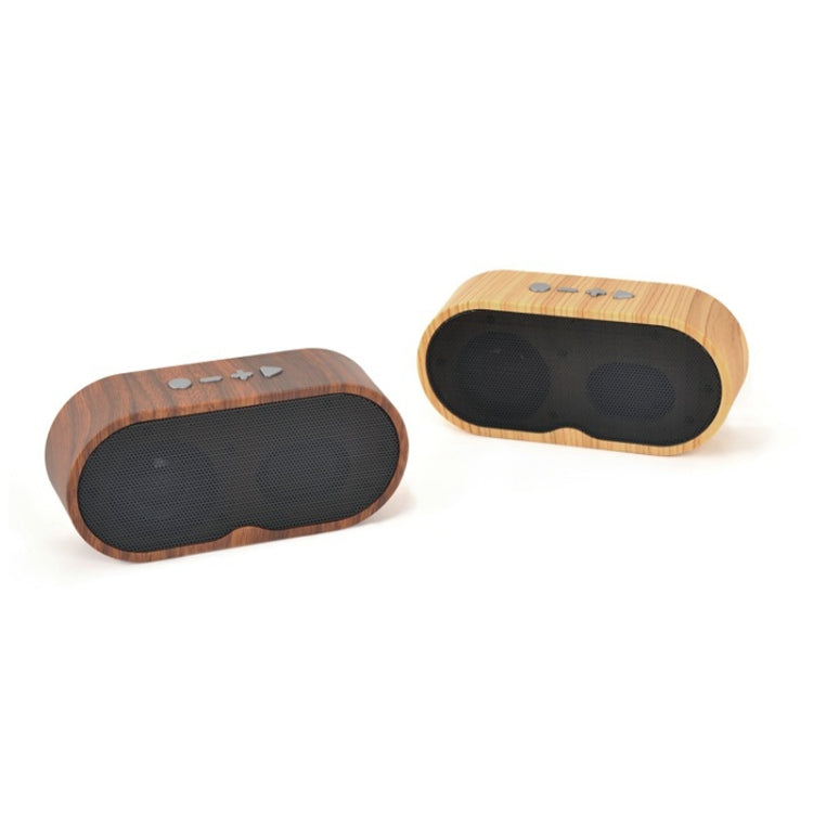 F3 Retro Wood-Grain Mini Bluetooth Speaker Support TF Card