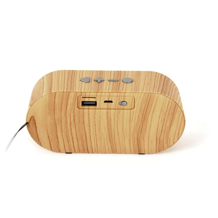 F3 Retro Wood-Grain Mini Bluetooth Speaker Support TF Card