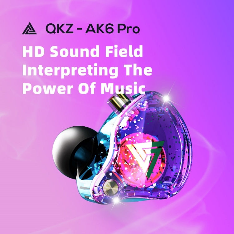 QKZ AK6 PRO HiFi Subwoofer In-Ear Wired Headphones with Mic