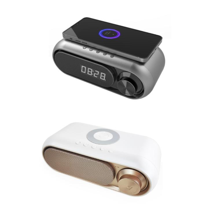 Wireless Charging Bluetooth Speaker Desktop LED Clock