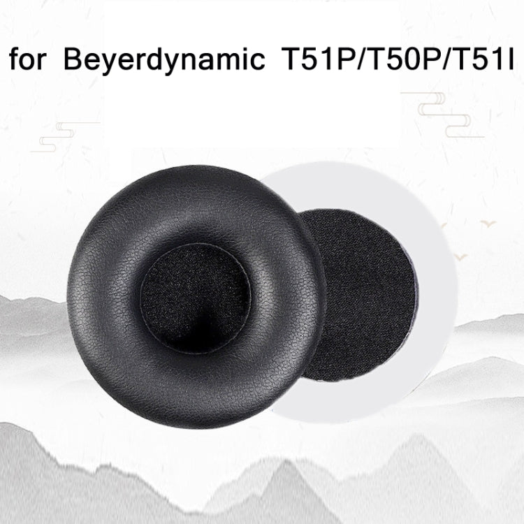 2pcs Protein Skin Sponge Earphone Cover For Beyerdynamic T51P/T50P/T51I
