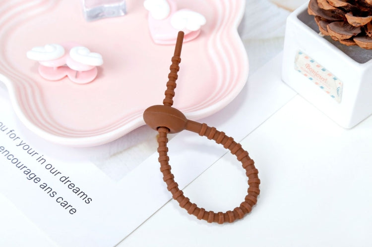 20 PCS Silicone Data Cable Storage Strap Cable Organizer