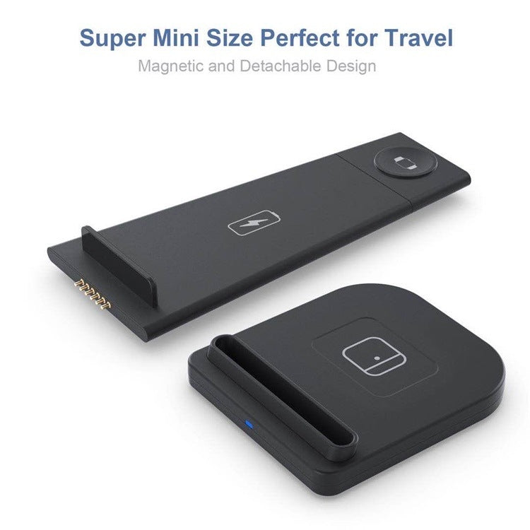 QGeeM QG-WC05 3 In 1 Portable Detachable Wireless Charger