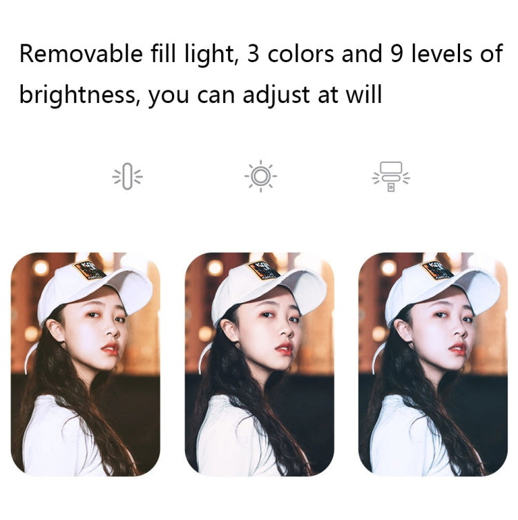 Removable Fill Light Phone Handheld Stabilizer with APP