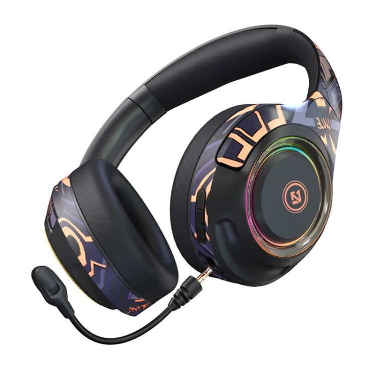EL-A2 Gaming Ambient Light Folding Wireless Bluetooth Headset
