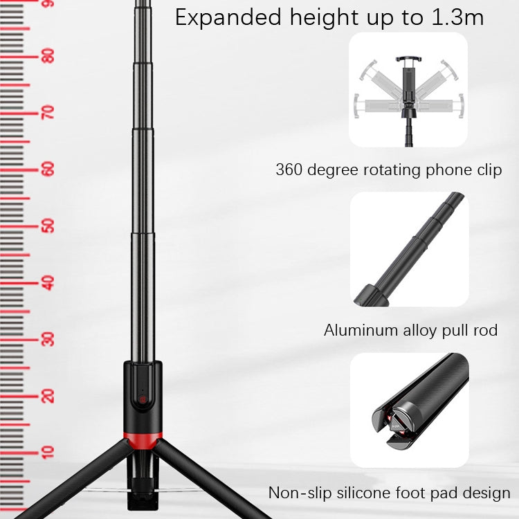 Desktop Multi-Function Live 1.3m Tripod Portable Integrated Bluetooth Selfie Rod