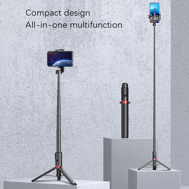 Desktop Multi-Function Live 1.3m Tripod Portable Integrated Bluetooth Selfie Rod