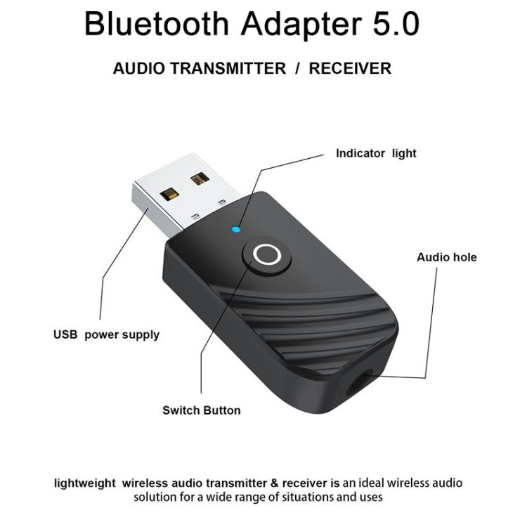 Bluetooth 5.0 Wireless Audio Receiver Transmitter