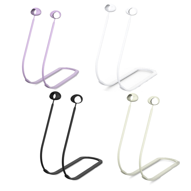 2 PCS Bluetooth Earphone Silicone Anti-Lost Cord For Samsung Glaxy Buds 2