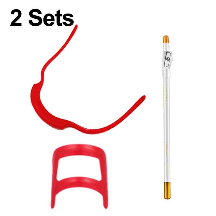 2 Sets Beard Styling Board Shaving Barber Tools, Style:, Shape Ruler+Pen, Shape Ruler+Pen+Bearded Model, Shape Ruler x 2+Pen+Bearded Model