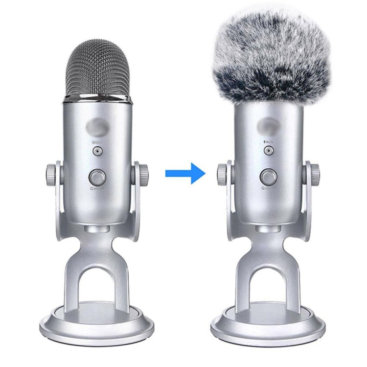 Plush Microphone Cover Windscreen Sleeve Compatible For Blue Yeti Condenser Microphone