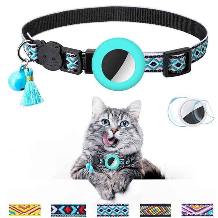 Pet Colored Bell Tassel Collar for Airtag Tracker