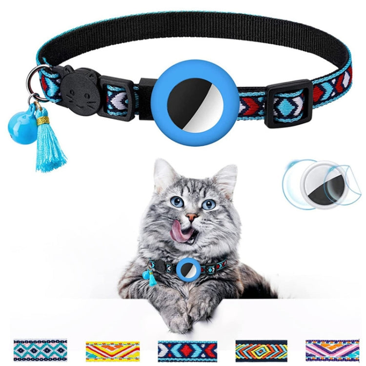 Pet Colored Bell Tassel Collar for Airtag Tracker