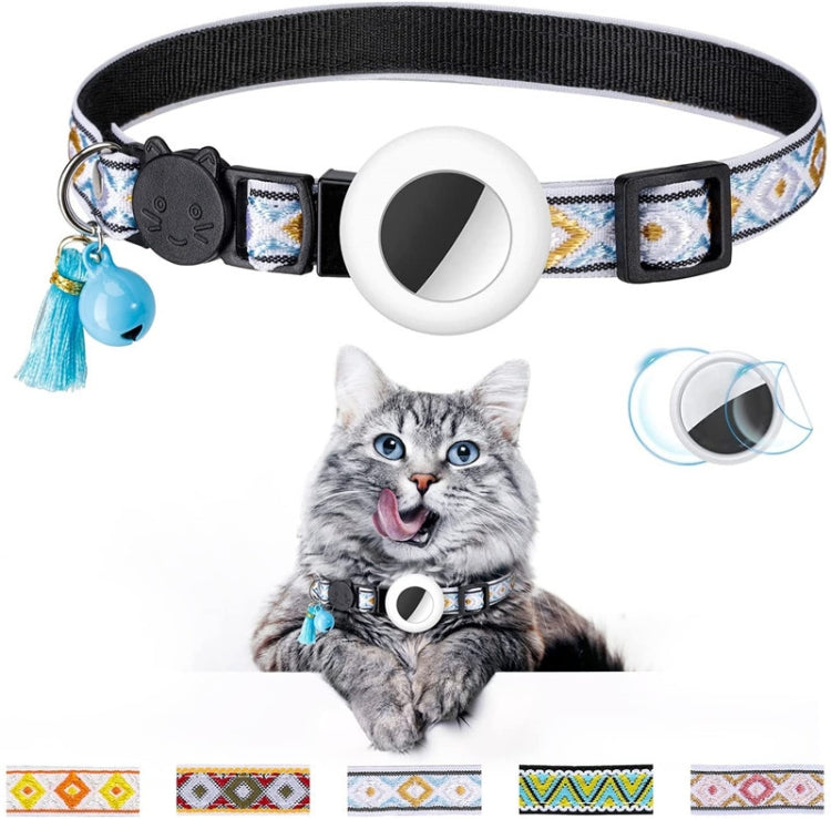 Pet Colored Bell Tassel Collar for Airtag Tracker