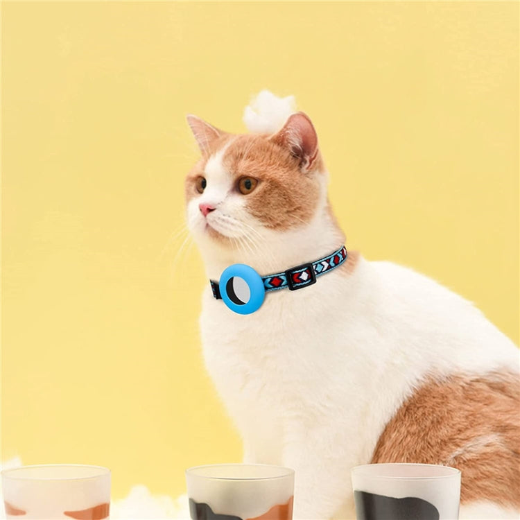 Pet Colored Bell Tassel Collar for Airtag Tracker