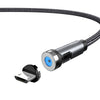CC56 Dust Plug Rotating Magnetic Wire, Cbale Length: 1m, Style:, 1m Android Head, 1m Type-C / USB-C Head, 1m 8Pin Head, 1m Line+Three Heads, 1m Line, 1m Micro USB, 1m Type-C / USB-C, 1m + 8Pin + Type-C/USB-C + Micro USB