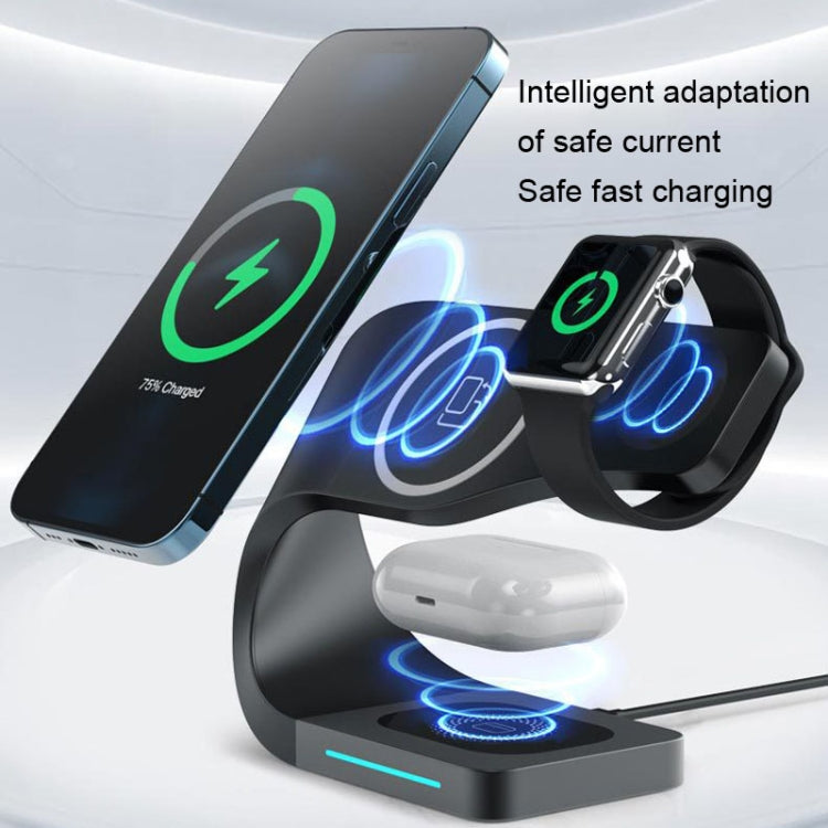 LFX-178 4 In 1 Wireless Charger For Smartphone&iWatch&AirPods