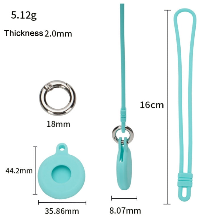 For AirTag Locator Storage Silicone Cover With Hand Strap