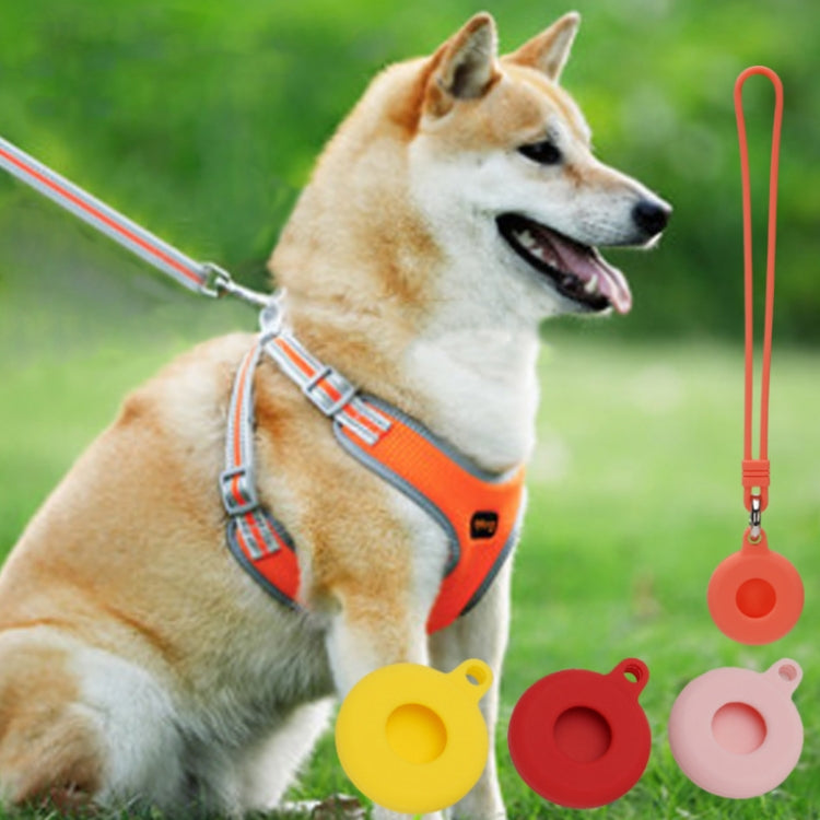 For AirTag Locator Storage Silicone Cover With Hand Strap