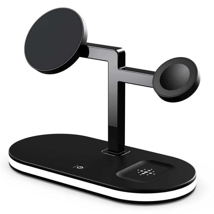 UD23 15W 3 In 1 Desktop Aluminum Alloy Wireless Charger, For Smartphone&iWatch&AirPods
