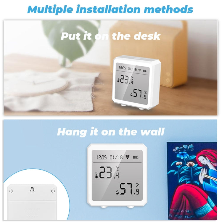 Wifi Temperature And Humidity Meter Sensor Equipment Smart Home Graffiti APP Temperature And Humidity Sensor