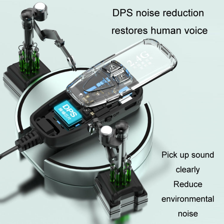 2.4G Bluetooth Wireless Lavalier Noise Canceling Live Microphone