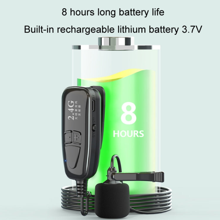 2.4G Bluetooth Wireless Lavalier Noise Canceling Live Microphone