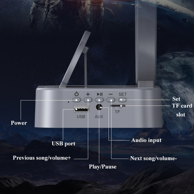 Y-558 Magnetic Levitation Astronaut TWS Bluetooth Speaker With RGB Light,Style:
