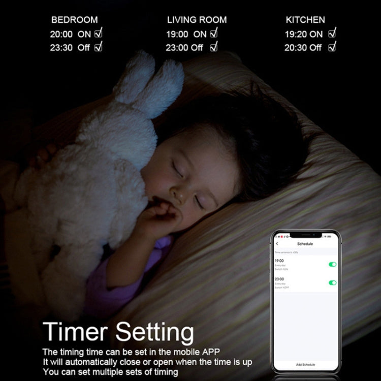 Tuya ZigBee Smart Single-fire Zero-fire Sharing Switch Phone Control Voice Panel EU Plug, Spec: