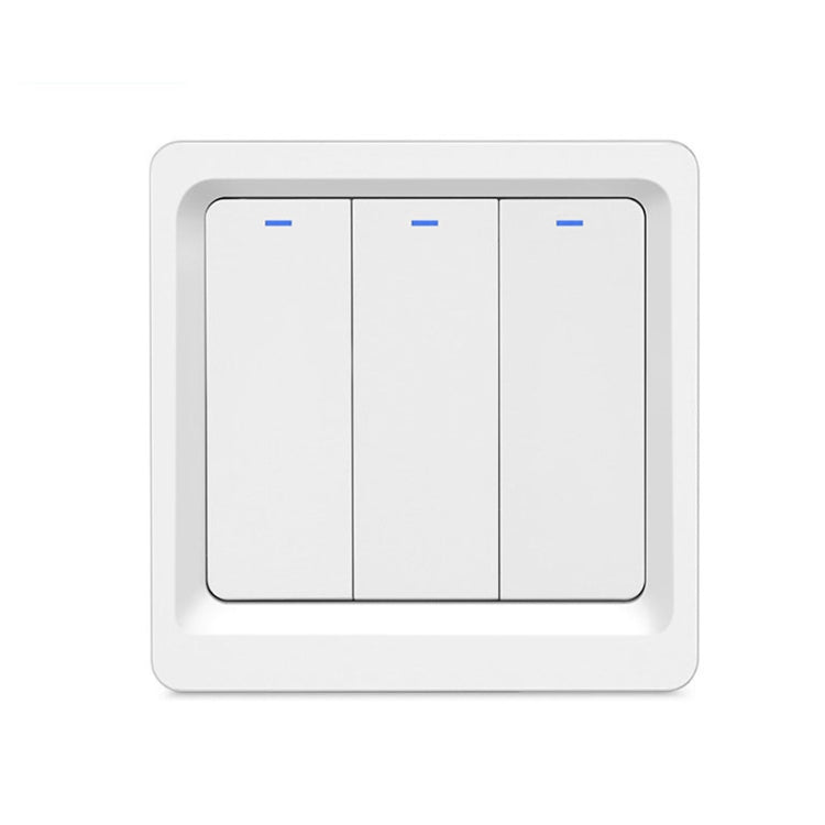 Tuya ZigBee Smart Single-fire Zero-fire Sharing Switch Phone Control Voice Panel EU Plug, Spec: